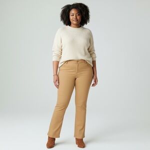 Democracy “Ab”solution High Rise Itty Bitty Boot Jeans Plus 22W Tan/Carmel NEW